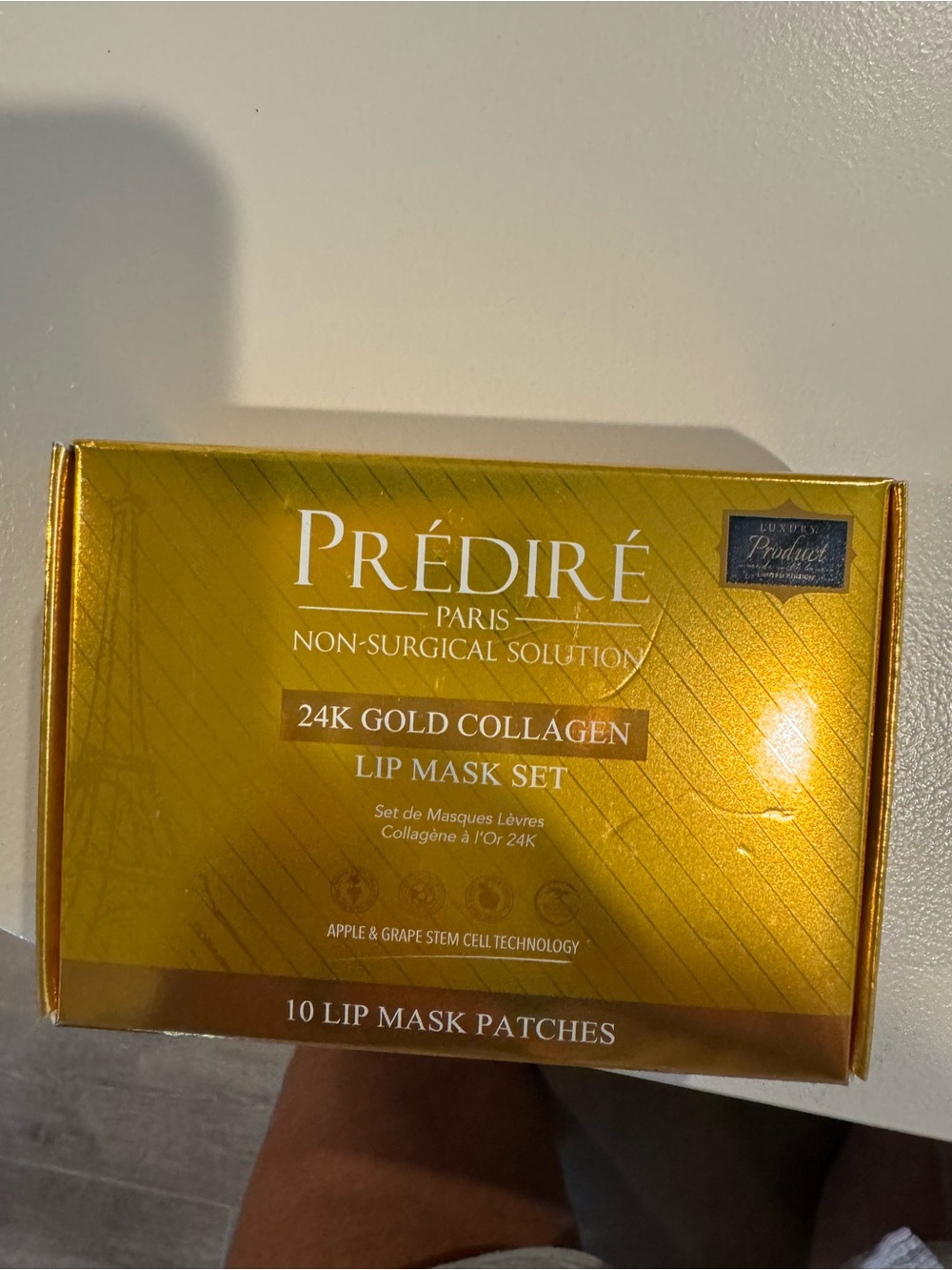 24K Gold Collagen Lip Mask Set — Gold Lip Patches (10 Pack)